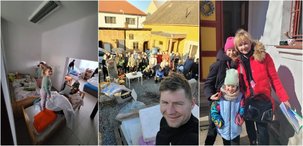 Plzeňský podnikatel spolu s přáteli upravil zchátralý dům pro ukrajinské maminky s dětmi