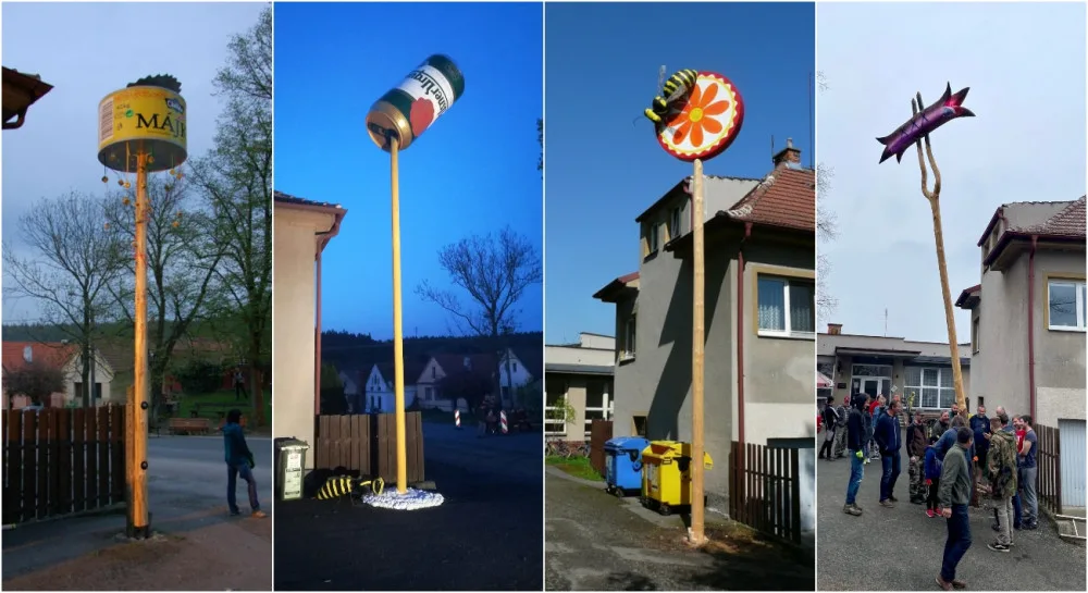 FOTO: Nadšenci staví každý rok naprosto neuvěřitelné májky, jde o hotová umělecká díla