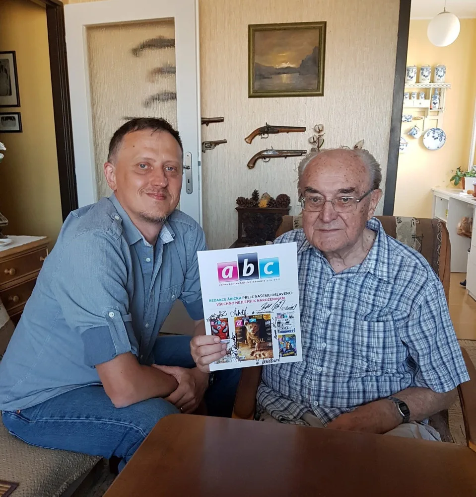 Současný šéfredaktor časopisu ABC Zdeněk Ležák a Vlastislav Toman, foto: iABC.cz