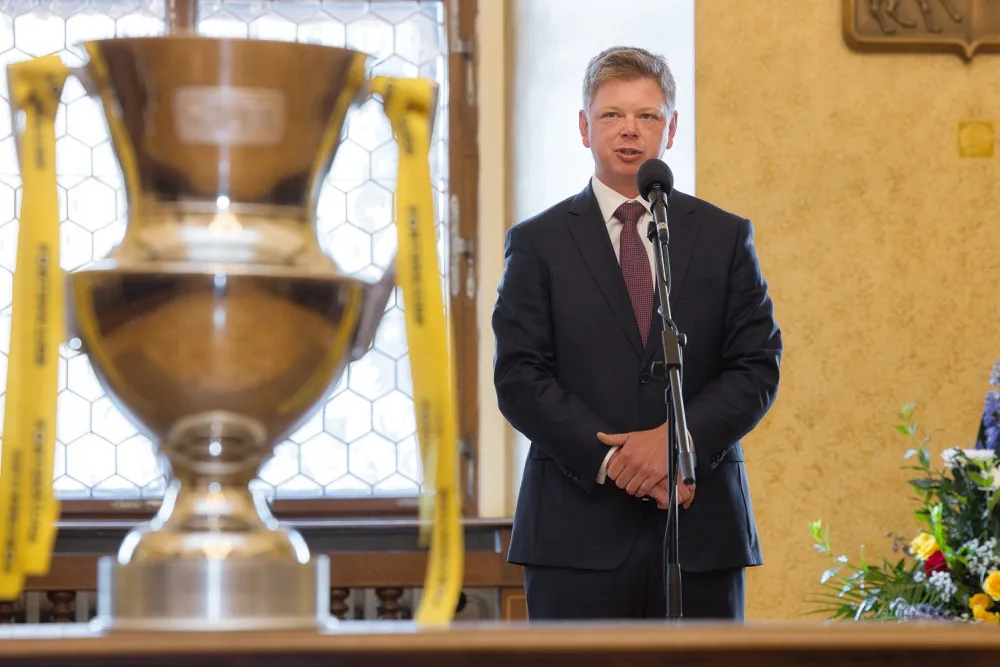 Viktoriánům poděkovalo za mistrovský titul vedení města Plzně