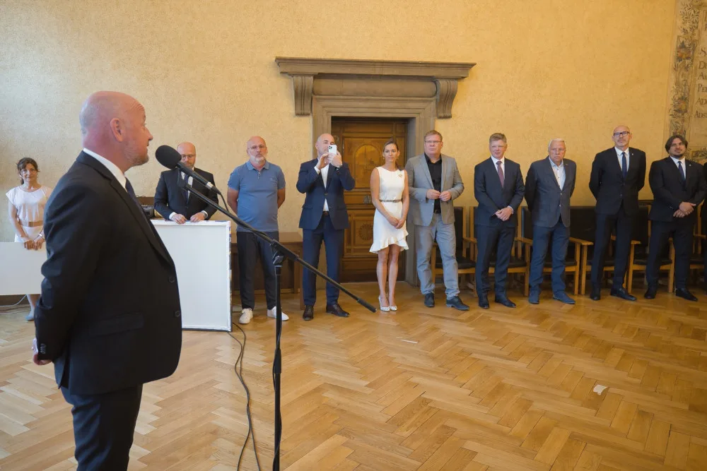 Viktoriánům poděkovalo za mistrovský titul vedení města Plzně