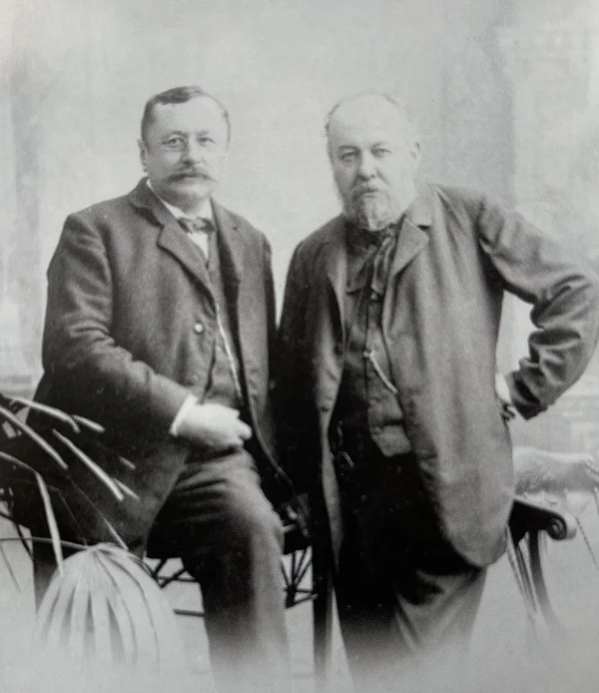 Rudolf Štech se svými přítelem Mikolášem Alšem