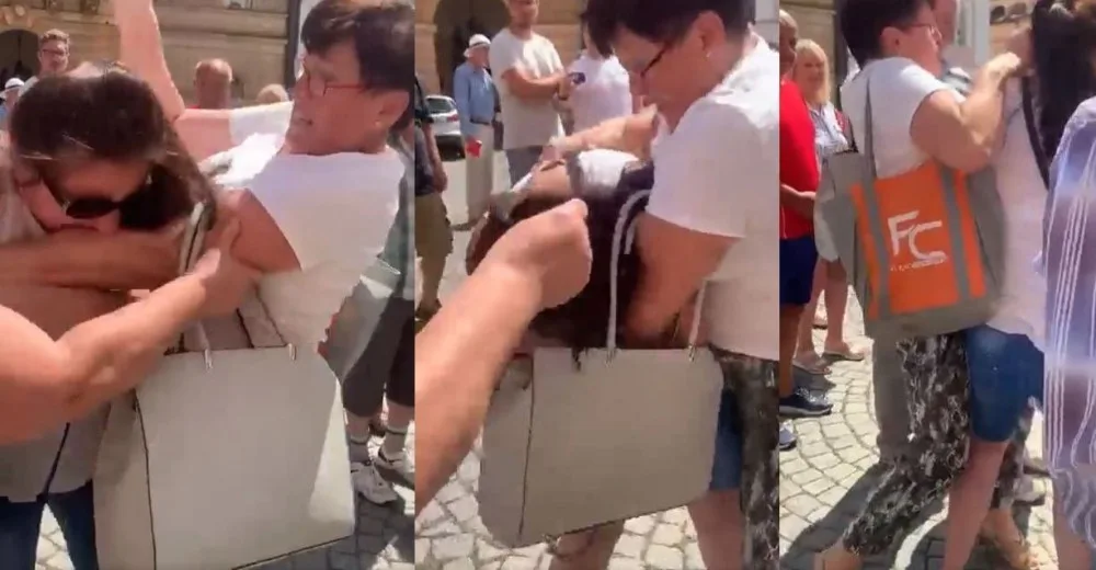 Příznivkyně Babiše napadla na jeho mítinku ženu, která akci rušila pískáním. Ta agresorku kousla do ruky