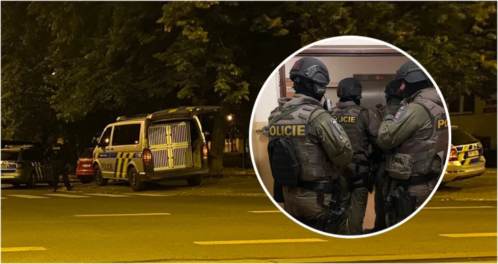 Střelba v paneláku rozpoutala policejní manévry, policie zadržela jednoho muže