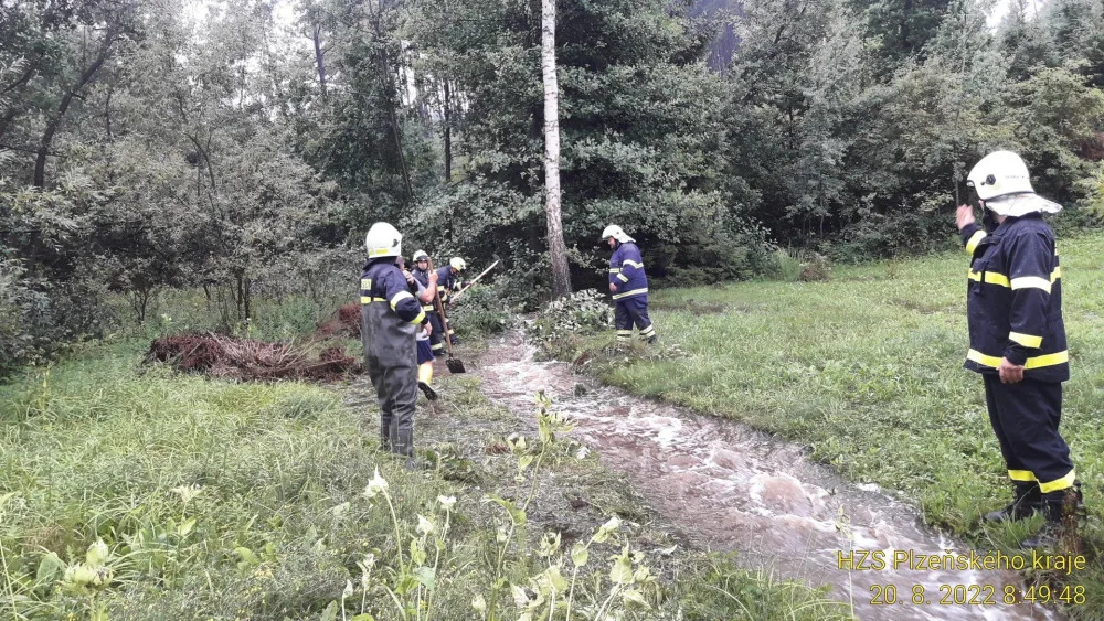 Plzeňsko a Rokycansko zasáhly rekordní srážky, prší i nadále. Déšť zvedá hladiny řek na jihozápadě Čech