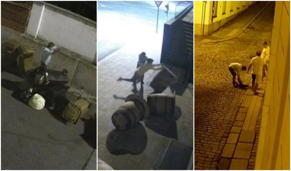 Mladíci vyrazili na noční tah městem, ze srandy kopali do popelnic i vysadili víko od kanálu