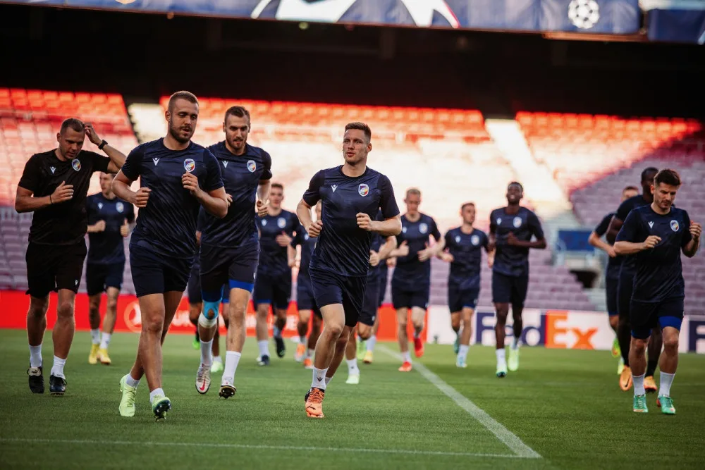 Viktoriáni už mají za sebou trénink, foto: FCVP/Ondřej Pastor