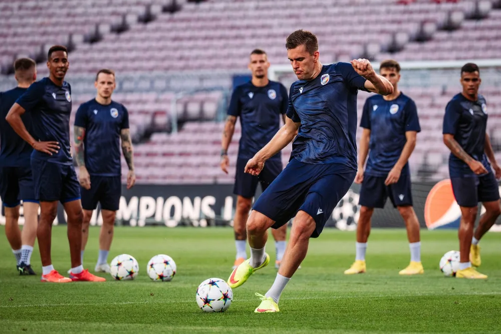 Viktoriáni už mají za sebou trénink, foto: FCVP/Ondřej Pastor