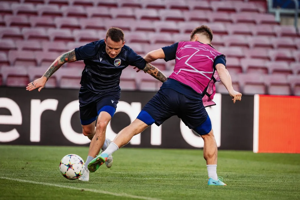 Viktoriáni už mají za sebou trénink, foto: FCVP/Ondřej Pastor