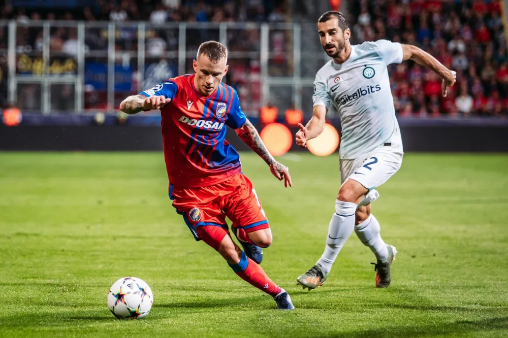 Oslabená Plzeň v Lize mistrů podlehla Interu 0:2 a ve skupině i podruhé prohrála