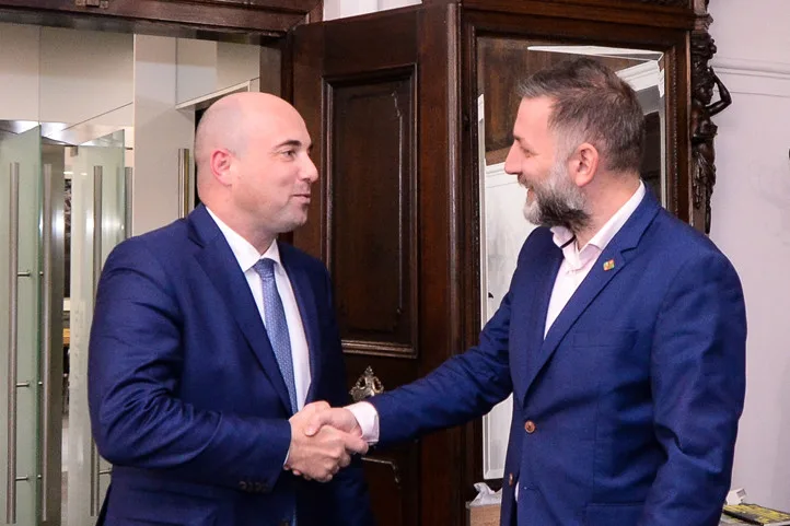 Nový primátor přijal na radnici hejtmana, řešili městské lázně i budoucnost Pekla