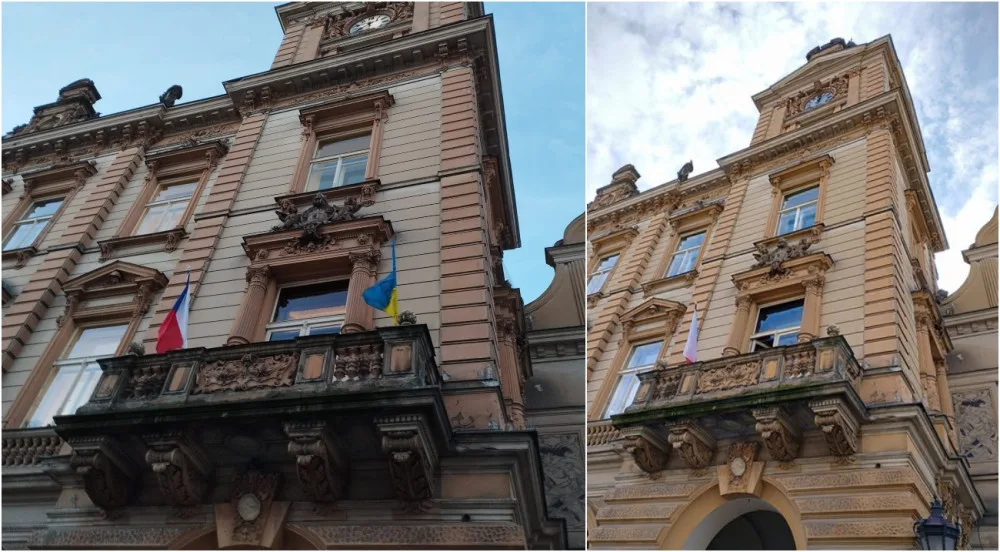 Krátce po změně v zastupitelstvu zmizela z radnice ukrajinská vlajka, vyvolalo to velké emoce