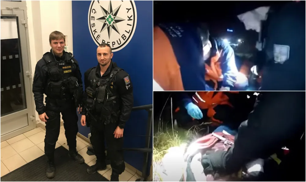 Mladý muž náhle zkolaboval a bez známek života ležel na ledové zemi, resuscitovali ho pohotoví policisté