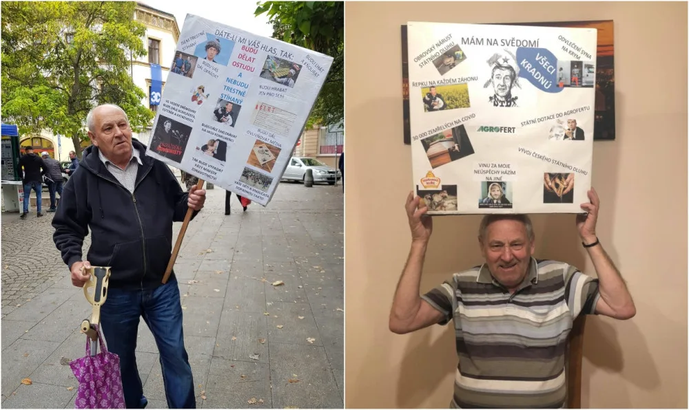 S paralyzérem jsem to trošku přehnal, říká Babišův nejvytrvalejší odpůrce. Protestovat na jeho akcích nepřestane