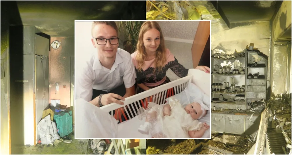 Probudil nás pláč dcery, říkají mladí rodiče. Tragický požár je připravil o střechu nad hlavou
