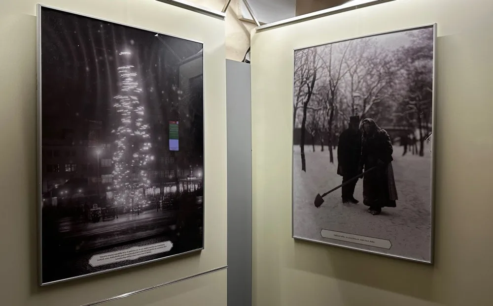 Zasněženou Plzeň před 130 lety představují unikátní fotografie pořízené ze starých skleněných negativů