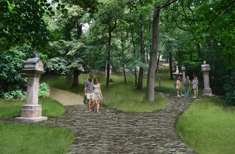 Vizualizace, zdroj: Město Rokycany, zahrada-olomouc.cz