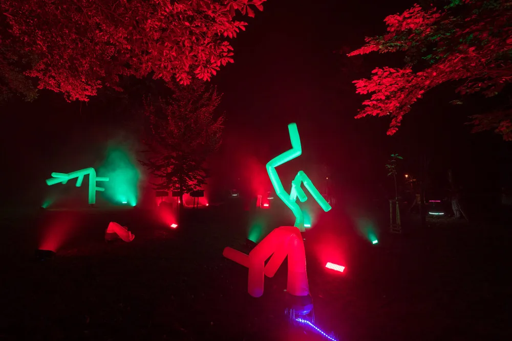 Instalace Živý les od Kateřiny Blahutové, zdroj: Signal Festival