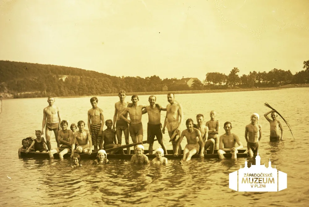 Bolevecký rybník, rok 1913, zdroj: Národopisné muzeum Plzeňska