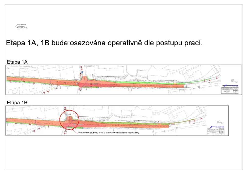 Řidiče na hlavním tahu I/20 v Nepomuku čekají od pondělí dopravní omezení
