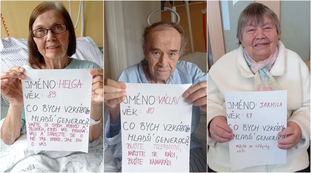 Senioři poslali z nemocnice vzkaz mladé generaci: Neblbněte, važte si života a buďte tolerantní