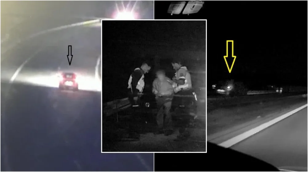 Stařičký Němec se řítil v protisměru po dálnici D5. Před policejní hlídkou se otočil a začal ujíždět
