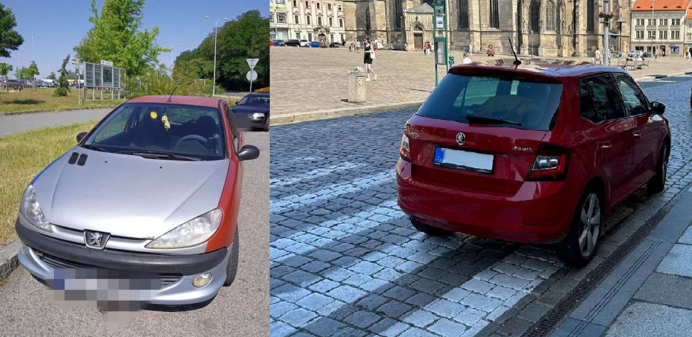 Špatné parkování odhalilo mnohem zásadnější problém se zákonem. Další motorista nechal auto na přechodu