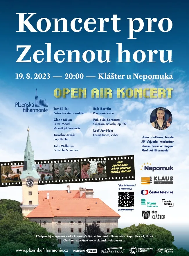 Letní open-air koncert Plzeňské filharmonie se uskuteční v místě natáčení Černých baronů