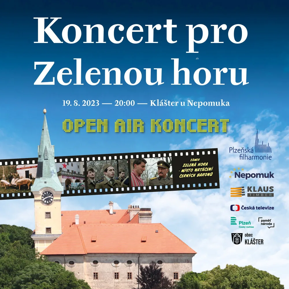 Letní open-air koncert Plzeňské filharmonie se uskuteční v místě natáčení Černých baronů