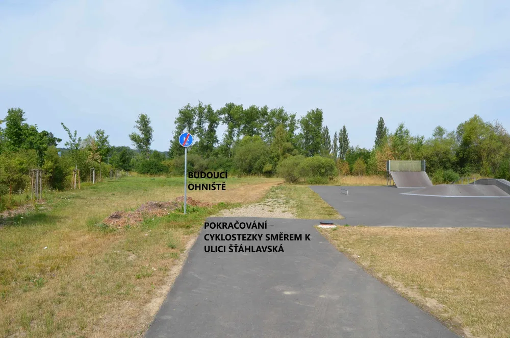 U rokycanského skateparku vyroste nová pumptracková dráha a napojí se na cyklostezku