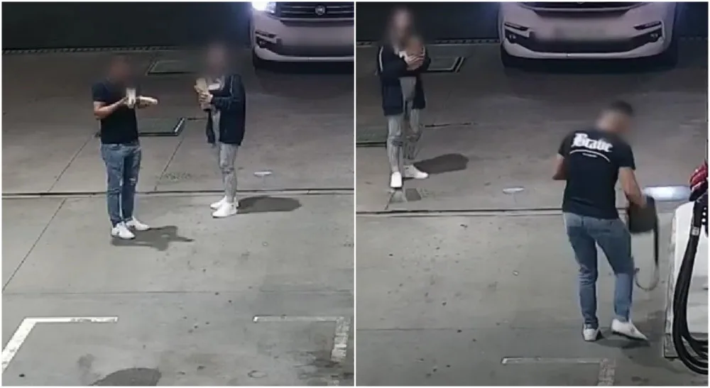 VIDEO: Turisté si přivlastnili zapomenutou tašku u benzinky na dálnici D5, policie je bleskově dopadla