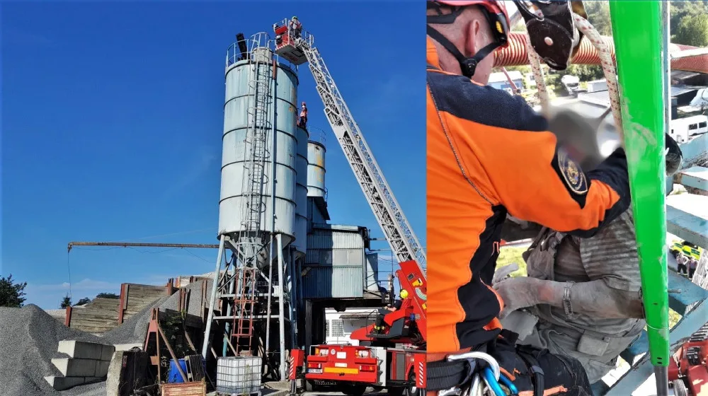 Muže zasypal cement uvnitř sila. Hrozila mu děsivá smrt v sevření sypké hmoty