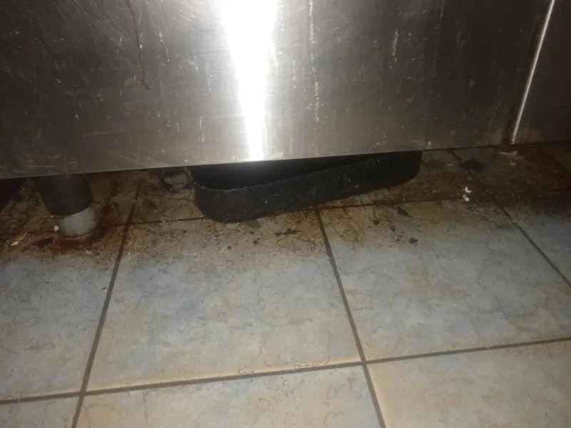 Prostory bistra v době, kdy tam byla na kontrole inspekce