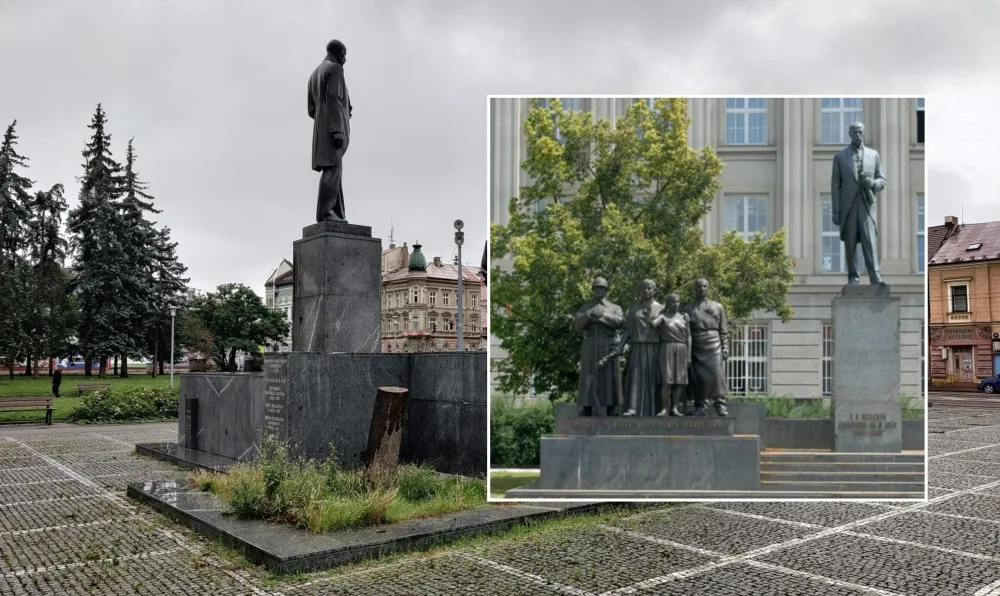 Lidé a psi umořili močením lípu, která rostla nad památníkem na náměstí T.G.M. Město ji muselo pokácet