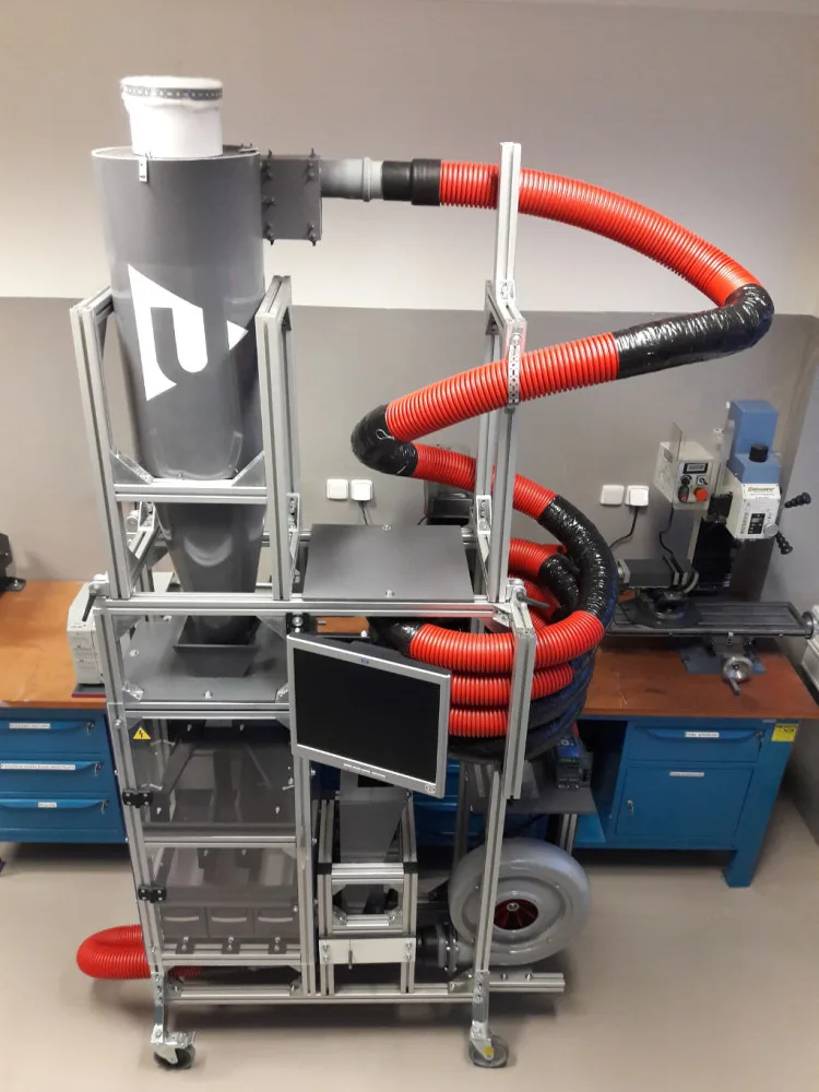 Laboratorní prototyp separátoru výzkumného centra RICE FEL