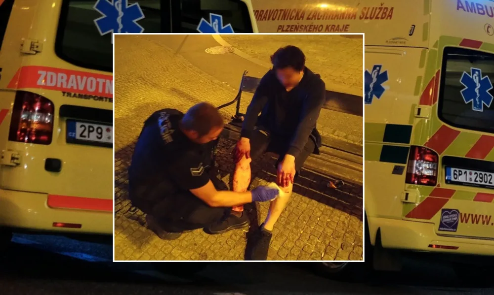 Ochmelkovi se zamotaly nohy, upadl a rozsekl si bradu. Druhý násoska nadýchal skoro pět promile