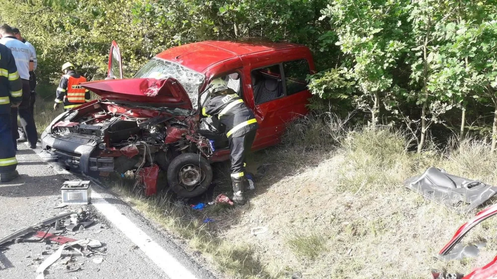 U Plánice se střetly dva automobily