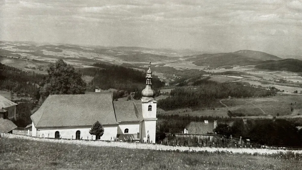 Hřbitov v Dobré Vodě před válkou