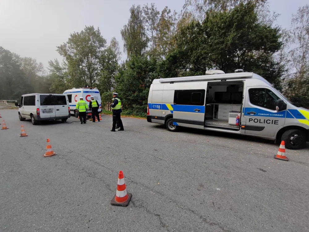 Při kontrole vozidel se policisté zaměřili i na měření emisí