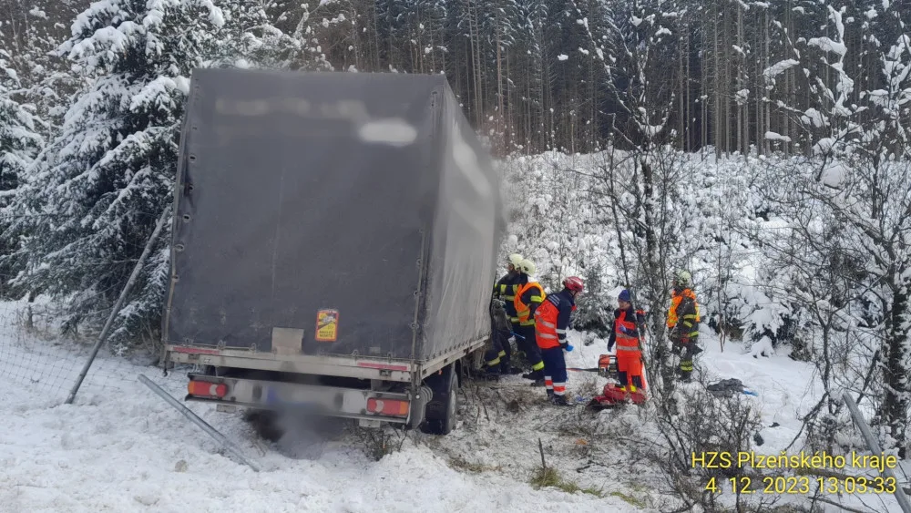 Tato nehoda se stala na dálnici D5 jen nedaleko o hodinu dříve