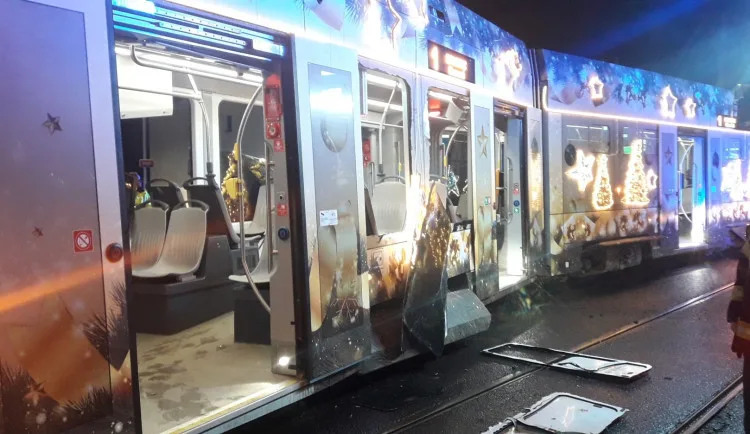 Tak vypadala tramvaj po nehodě