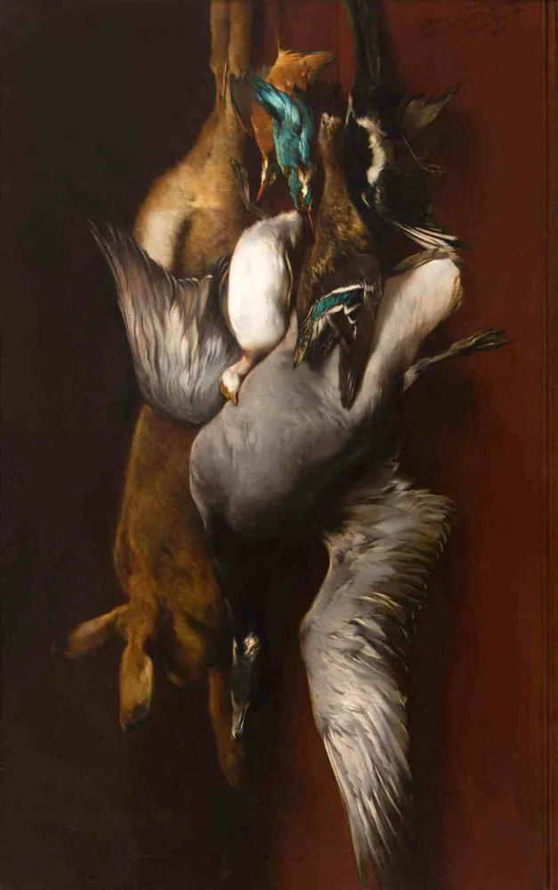 Jaroslav Čermák, Lovecké zátiší, 1872, ZČG