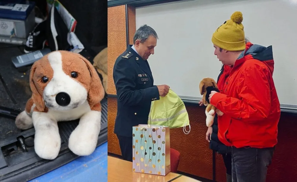 Odcizená hračka už opět dělá radost mladému muži s autismem. Vrátili mu ji policisté