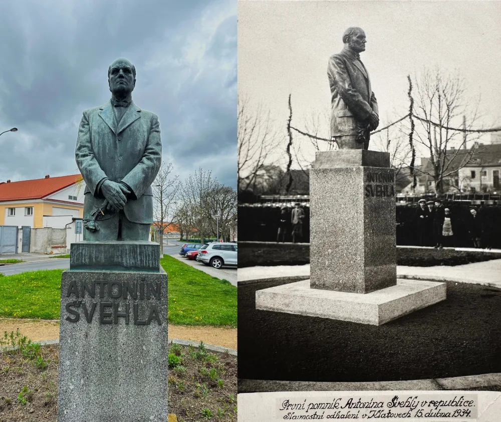 První posmrtná socha bývalého předsedy československé vlády Antonína Švehly měla pohnutý osud