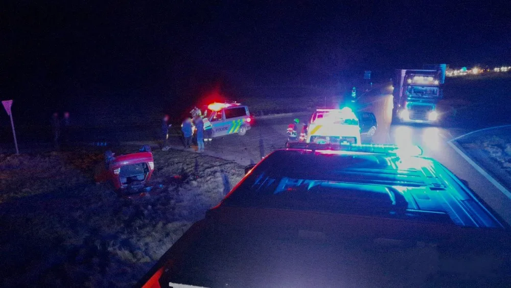 Jedna z mnoha nehod na křižovatce nad Losinou