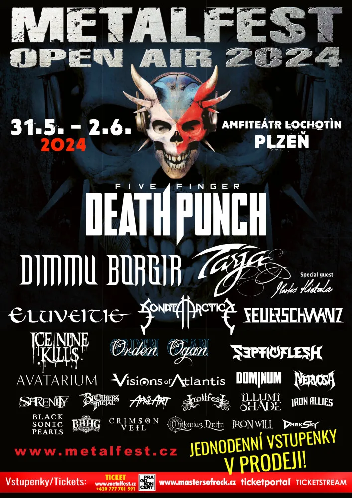 Metalfest láká na americké Five Finger Death Punch a další velký jména, zasoutěžte si s Drbnou o vstupenky