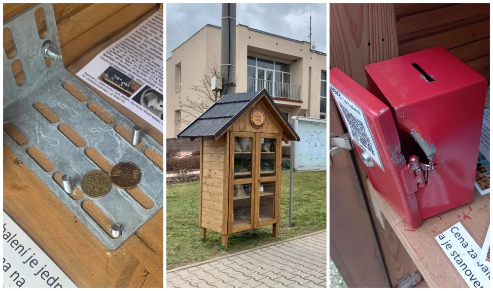 Zloději se neštítili vykrádat kasičky v samoobslužných boudičkách s krmením pro zvířata, trhá mi to srce, říká autorka projektu
