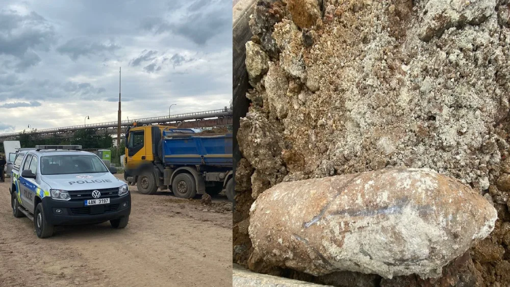 Leteckou pumu vykopali stavební dělníci. Jde o pozůstatek bombardování spojeneckých letadel z konce války