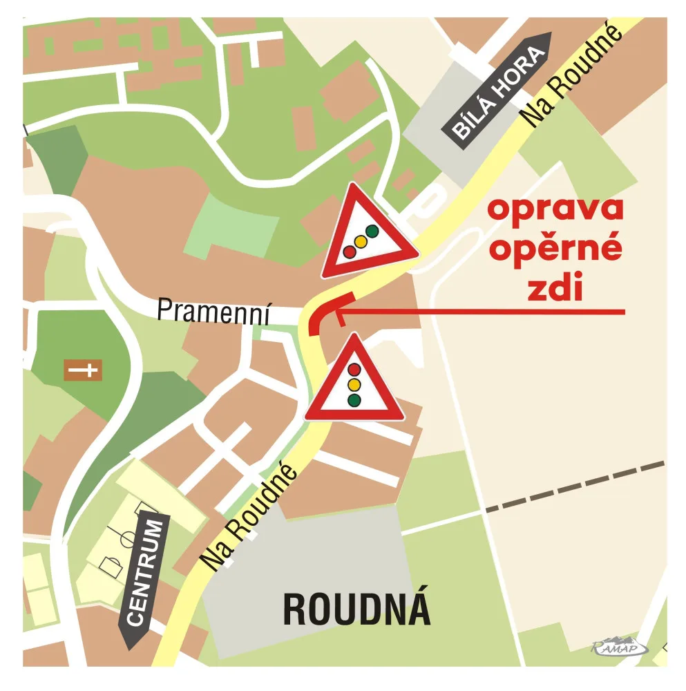 Nestabilní svah ujel do soukromé zahrady. Na místě se teď začíná budovat opěrná zeď za deset milionů