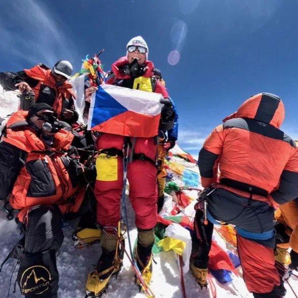 Na vrcholku Mount Everest